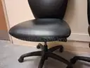 2 black chairs