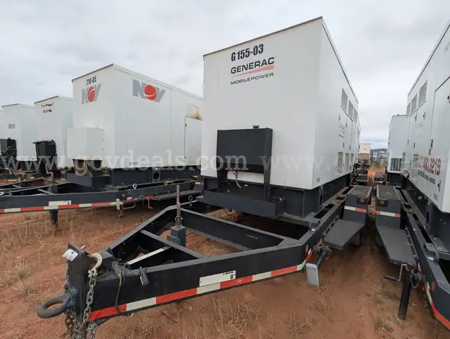2015 Generac MGG155-N2 T/A Trailer Mounted Generator- **In-Operable**