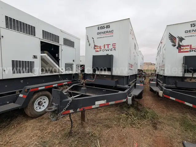 2015 Generac MGG155-N2 T/A Trailer Mounted Generator-**In-Operable**