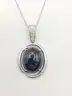 Natural 17.86ctw Star Sapphire Natural Diamond Pendant Necklace