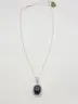 Natural 17.86ctw Star Sapphire Natural Diamond Pendant Necklace