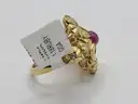 Stunning 1.18ctw Natural Ruby Natural Diamond Ring
