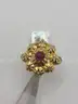 Stunning 1.18ctw Natural Ruby Natural Diamond Ring