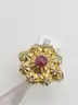 Stunning 1.18ctw Natural Ruby Natural Diamond Ring
