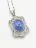 Natural 14.07ctw Sapphire & Diamond Necklace