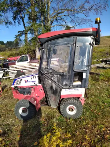 2018 Ventrac 4500Y Diesel Tractor (Enclosed Cab And 5 Attachments) Only 792 Hours