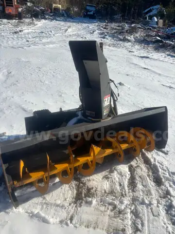 72” skid steer snow blower