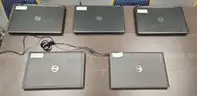 LOT of 5 Dell Latitude Laptops (3x5480 i5-7300U, 8GB Memory 256GB and 2x3420 i3-1005G1, 8GB, No HD) with chargers