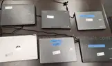 LOT of 10 Assorted Chromebooks, 1 Barrel charger included, no USB-C chargers included.