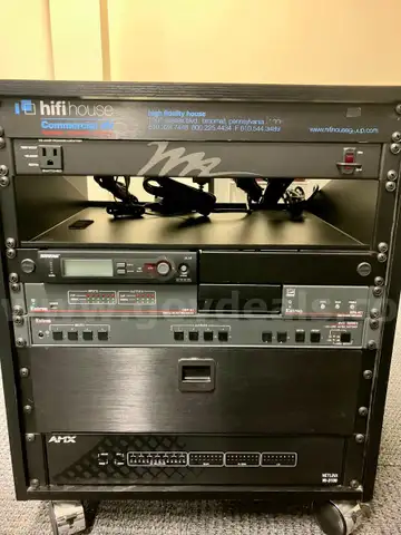 Rack of AV Equipment