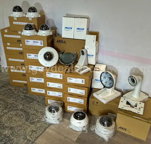 Lot of Various Security Camera Domes &#x26; Mounting Supplies
