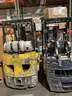 A lot of 2 mixed forklifts komatsu and hamech