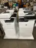 A lot of 4 HP Color LaserJet Managed MFP E67650dh Color Laser MFP