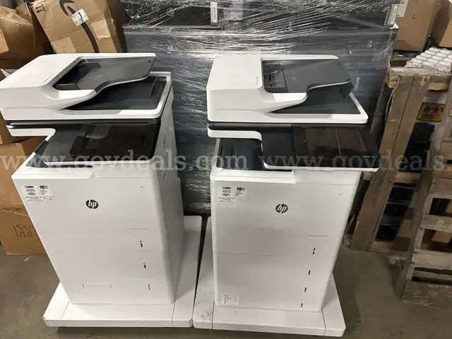 Lot 2 HP LaserJet Managed Flow MFP E62665 Black printer 3GY17A 