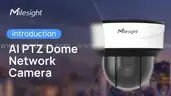 AI VIDEO CAMERAS = FIVE 5x Milesight AI PTZ DOME CAMERAS 23X + Five 5x MOUNTING ARMS (NDAA compliant)