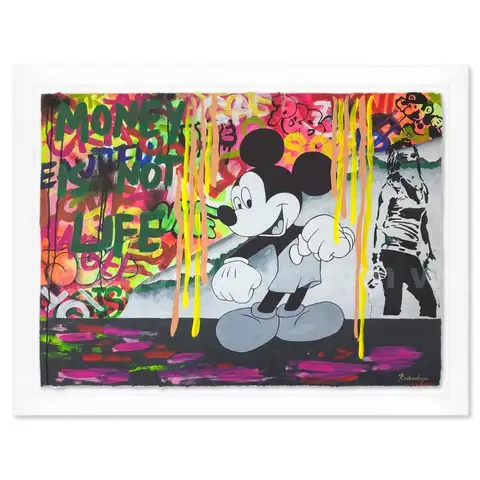 Nastya Rovenskaya, "Dancing in the City" Mixed Media Fine Art