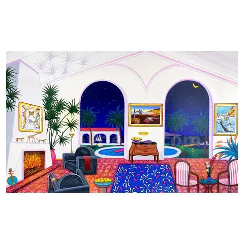 Fanch Ledan, "Interior with Salvador Dali" Limited Edition Fine Art
