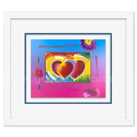 Peter Max, "Two Hearts on Blends" Limited Edition Fine Art