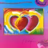 Peter Max, "Two Hearts on Blends" Limited Edition Fine Art