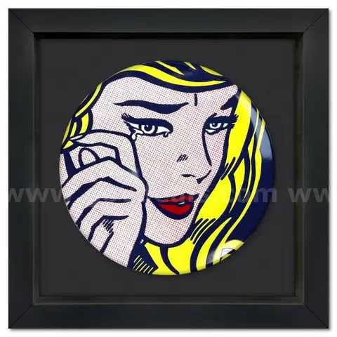 Roy Lichtenstein (1923-1997), "Crying Girl" Collectible Fine Art