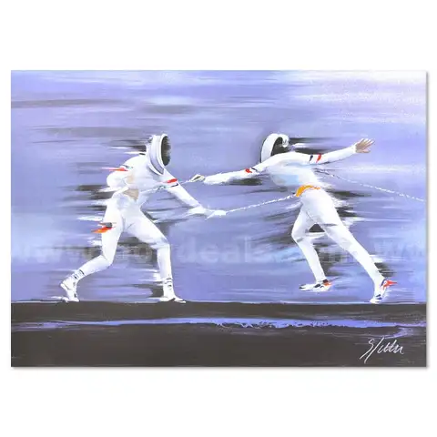 Victor Spahn, "Fencing" Limited Edition Fine Art