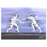 Victor Spahn, "Fencing" Limited Edition Fine Art
