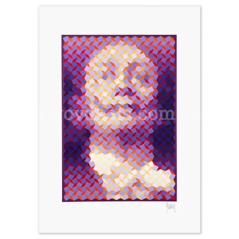 Yvaral (1934-2002), "Face of Dali 6" Hand Signed Limited Edition Fine Art