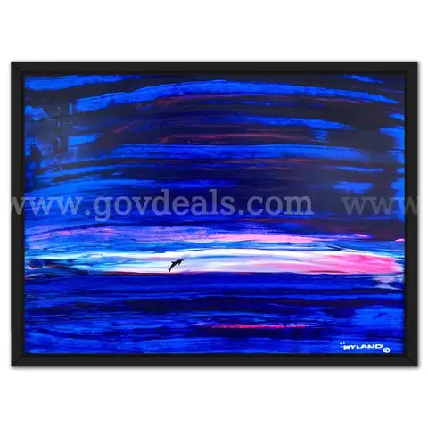 Wyland, "Dolphin" Hand Signed Original Fine Art