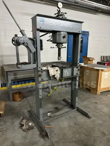 50 TON, H-Frame Arbor Press, Work Bench &#x26; Dayton Grinder, Qty 3 Pcs