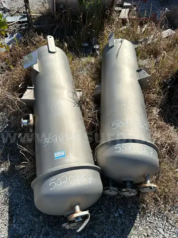 Vertical Liquid Vapor Separator, Stainless Steel, MFG: Trumbo Incorporated, Qty 2