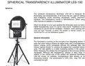 SPHERICAL TRANSPARENCY ILLUMINATOR LE6-100