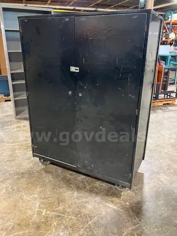 Large Cupboard w/Doors & Wheels Home Garage Shop Business Storage