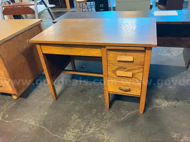 Small Wood Desk Home Shop Office Business Furniture Storage School Dorm Garage