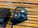 LOGITECH Driving Simulator Virtual Training Video Game Wheel Pedal Computer Case