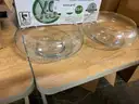 Clear Glass Centerpiece Bowls lot of 12 Event Furniture Serving Candy Food Flower Display