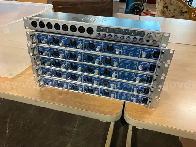 RME Fireface 800 Audio Interface lot of 5 plus one PreSonus Firestudio Interface Digital Recording Equipment