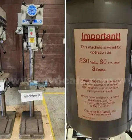 Clausing 15 Variable Speed Drill Press (Machine B)