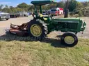 1977 john deere 2040 tractor with 72&#x22; bushhog