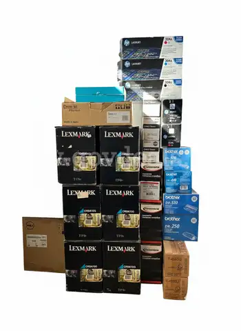 Aruba AP-275 Wireless Network Access Point and many toners for HP, Canon and Toshiba.