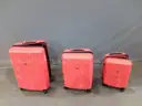 Onsite, Buy Now-Ginza Hardside Expandable Luggage Set with Spinner Wheels 3-Piece Set Red-Non Refundable