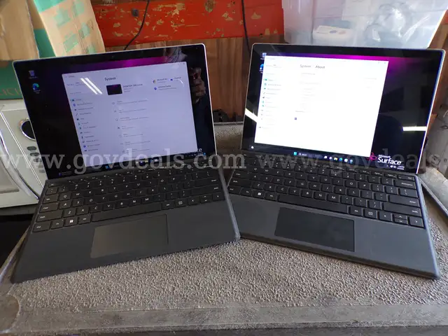 Lot of 2 Microsoft Surface Pro 7, Core i7 11th GEN, 16 GB RAM, 500 GB HDD Windows 11 Pro