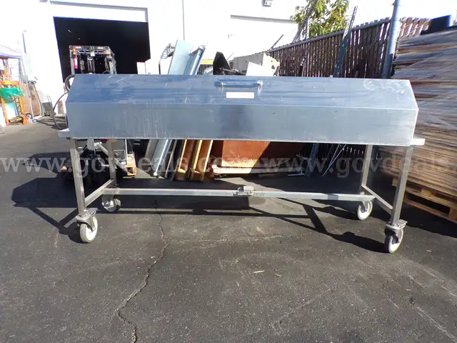 Thermo Shandon Covered Dissection Autopsy Table Cart