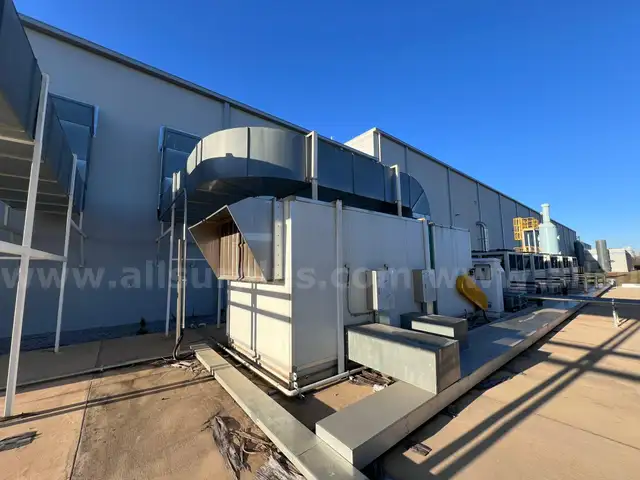 Spray booth air handling unit