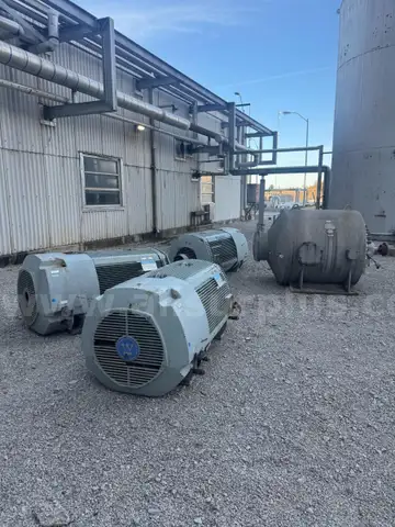 Electric Motors, Induction, 350-600HP, Westinghouse & Allis Chalmers, Qty 4