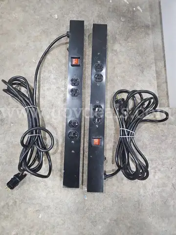 “Lot of 2 Hubbell Industrial Power Strips (MPT2108CSB) – Working When Removed – As-Is”