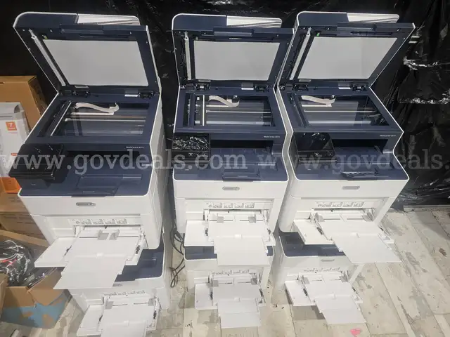 Lot of 6 Xerox WorkCentre 6515 Color Laser Printers – Power Tested – Business Environment
