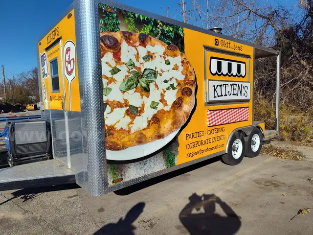 2022 Portable Mugnaini Wood Oven Pizza Trailer