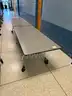 Lot of (21) Cafeteria Tables And Chairs