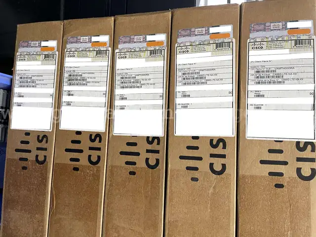 Lot of 5 – Cisco C899G-LTE-NA-K9 Integrated Services Routers - Sealed