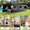 NEW - FREE SHIPPING 10x30 Black Outdoor Party Tent